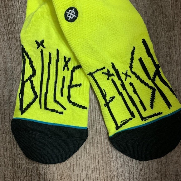 Brand new unopened neon green Billie Eilish socks - Picture 2 of 3